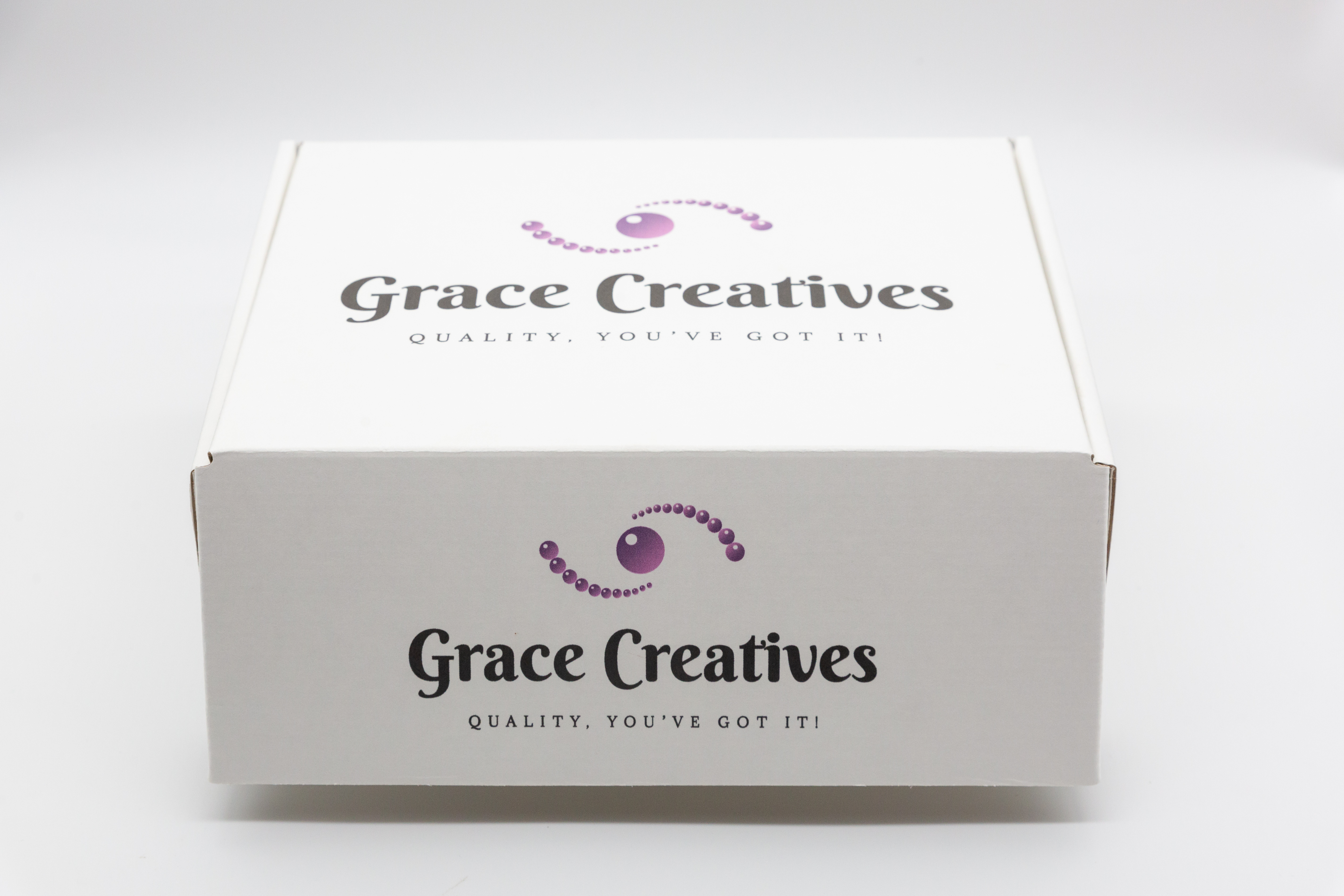 GC Box Double Handle Glass Bag - Blue