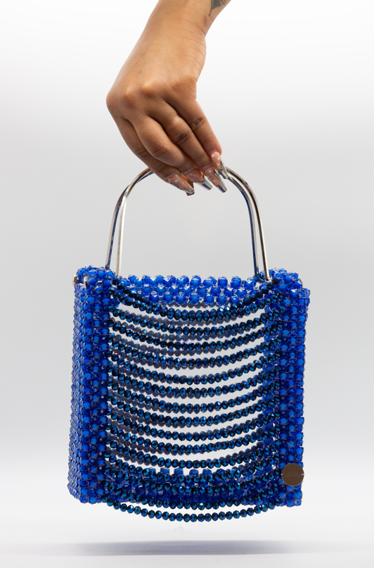 GC Ornate Blue Glass Bag